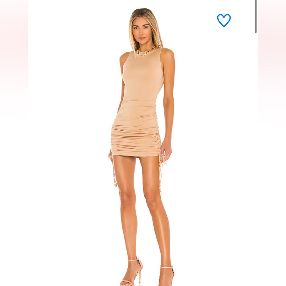 Superdown Cory ruched side dress